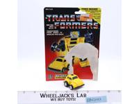 Bumblebee YELLOW 100% Complete W/CARDBACK 1984 Vintage G1 Transformers