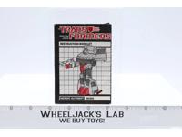 Skids Instructions Manual Booklet 1985 Hasbro G1 Transformers Vintage Figure