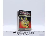 Sunstreaker Action Figure Instruction Manual Booklet 1984 Hasbro G1 Transformers