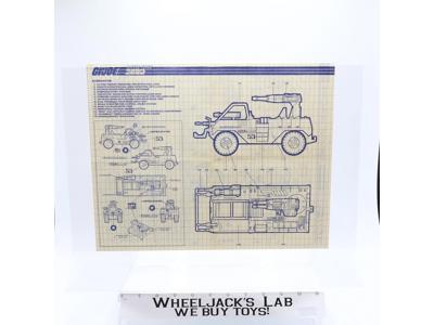Eliminator 1988 ORIGINAL Instructions Blueprints G.I. Joe
