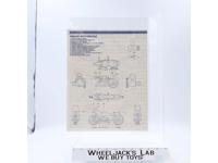 Silver Mirage Motorcycle 1985 ORIGINAL Instructions Blueprints G.I. Joe Hasbro