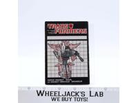 Snarl CANADIAN Instructions Manual Booklet 1984 Hasbro G1 Transformers