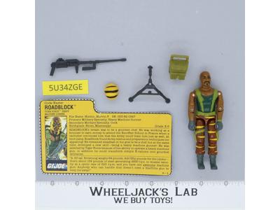 Roadblock V3 Tiger Force Complete G.I. Joe 1988 Hasbro Vintage Action Figure