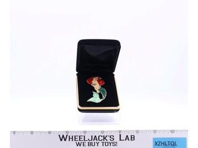 Ariel Pin Brooch Swarovski Crystal 2.25" The Little Mermaid Disney Store NEW
