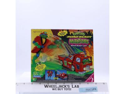 Road Ready Leo 100% Complete TMNT Fire Truck Mutations 1993 Playmates NEW MISB