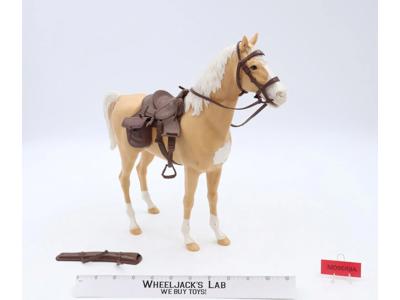 Thunderbolt Canadian Golden Palomino Horse w/Tack Johnny West Marx 12" Vintage