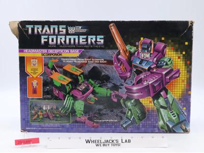 Scorponok 100% Complete W/BOX & INSERT 1987 Hasbro G1 Transformers Vintage
