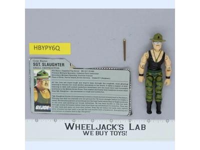 Sgt. Slaughter V2 100% Complete G.I. Joe 1986 Hasbro Vintage Action Figure