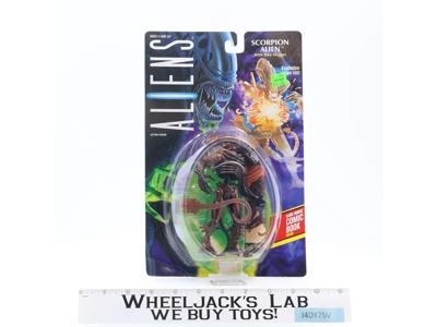 Scorpion Alien W/ Comic Aliens 1992 Kenner Action Figure NEW MOSC SEALED