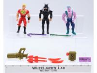 Lot of 3 Double Dragon 1993 Tyco Vintage 4.5" Action Figures & Accessories