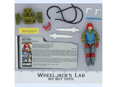 Fast Draw V1 100% Complete G.I. Joe 1987 Hasbro Vintage Action Figure
