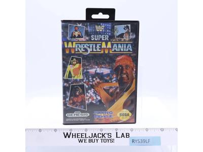WWF Super Wrestle Mania SEGA Genesis 1992 Acclaim W/ Box & Instructions