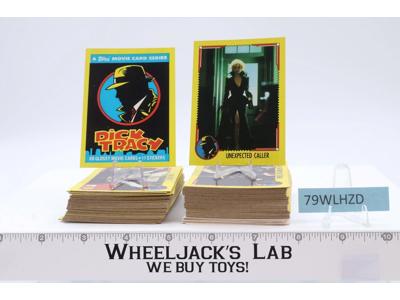 Complete Set of 88 Dick Tracy Trading Cards + 11 Stickers 1990 Topps Disney