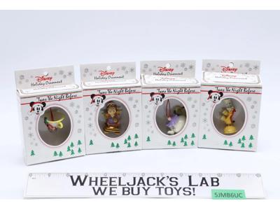 Lot of 4 Beauty and the Beast Christmas Ornaments Disney NEW MIB