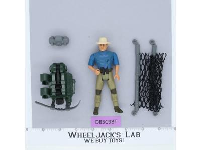 Alan Grant w/ Ariel Net 100% Complete Jurassic Park I993 Kenner Action Figure