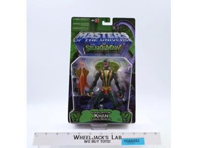 Venom-Spitting Khan Masters Of The Universe vs Snakemen MOTU Mattel NEW SEALED
