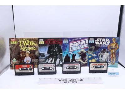 Lot of 4 Star Wars Story Read Along Books & Tapes Buena Vista Records