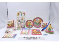Lot of The Simpsons Party Supplies Plates Cups Napkins Invites NEW SEALED