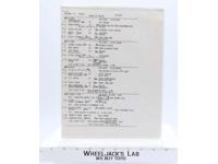 WWF RARE Line Up Matches WCW Disney MGM Studios Employee Copy Aug 7 1994