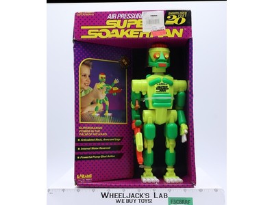 Air Pressure Super Soakerman 1991 Larami Vintage Action Figure NEW SEALED