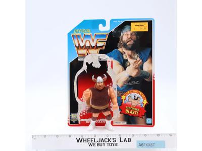 Berzerker W/CARDBACK 100% Complete 1991 WWF Wrestling Hasbro Vintage Figure