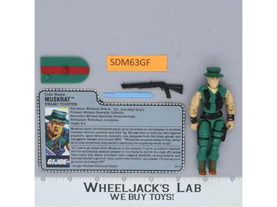 Muskrat V1 100% Complete G.I. Joe 1987 Hasbro Vintage Action Figure