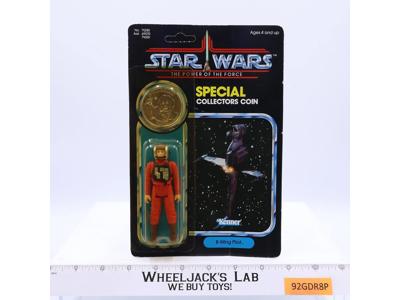 B-Wing Pilot W/Coin 92 Back Star Wars POTF Kenner Action Figure MOSC SEALED