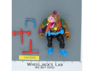Head Spinnin' Bebop 100% Complete Wacky Action TMNT 1991 Playmates Vintage