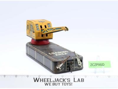 Dockside Loading Crane B-14 1950's Line Mar/Marx Wind Up Tin Toy