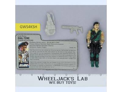 Dial-Tone V1 100% Complete G.I. Joe 1986 Hasbro Vintage Action Figure