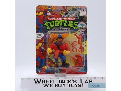 Monty Moose Teenage Mutant Ninja Turtles TMNT 1992 Playmates MOSC UNPUNCHED