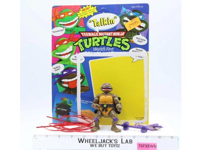 Talkin' Donatello W/Cardback 100% Complete TMNT 1991 Playmates Vintage