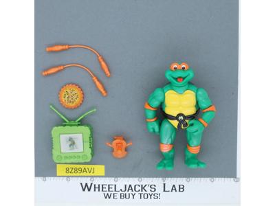 Toon Mike 100% Complete Teenage Mutant Ninja Turtle TMNT 1993 Playmates Action