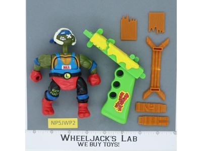 Kowabunga Kickboxin' Leo 100% Complete Smash Em Bash Em TMNT 1992 Playmates