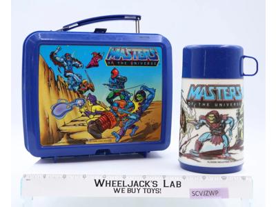 He-Man Masters of the Universe MOTU 1983 Aladdin Plastic Lunch Box W/ Thermos
