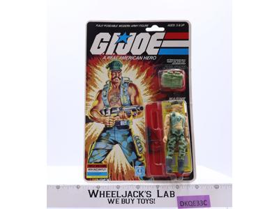 Gung-Ho 34 Back GI Joe 1985 Hasbro Vintage Action Figure NEW MOSC SEALED