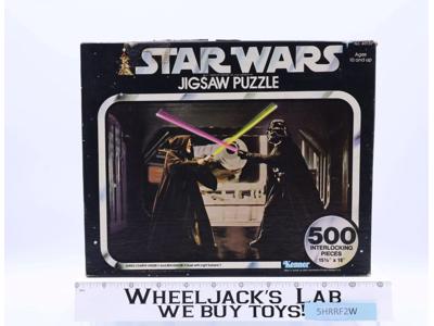 Darth Vader & Ben Kenobi Duel Star Wars 1977 Kenner 500 Piece 15.5x18 Puzzle