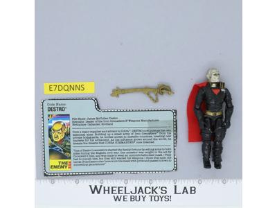 Destro V2 100% Complete G.I. Joe 1988 Hasbro Vintage Action Figure