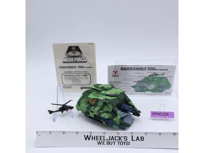 Crossbolt Mobile Armored Helipad w/Triax Helicopter 100% Mega Force 1989 Kenner