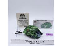Crossbolt Mobile Armored Helipad w/Triax Helicopter 100% Mega Force 1989 Kenner