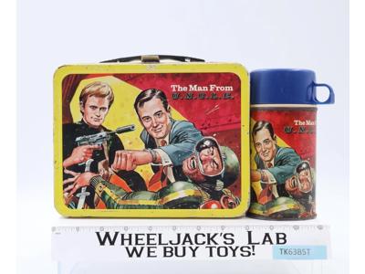 The Man From U.N.C.L.E. Metal Lunch Box 1966 King Seeley Uncle Tin w/ THERMOS