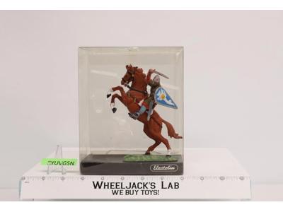 Soldier on Brown Red Horse with Weapons 5.25" Elastolin by Preiser 51047 NIB