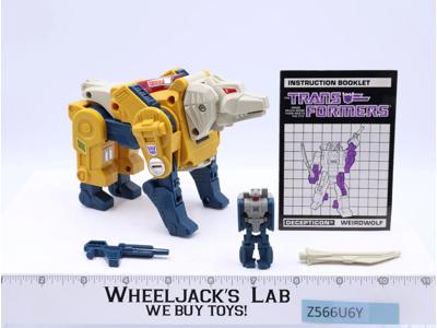 Weirdwolf 100% Complete Vintage 1987 G1 Transformers Hasbro Action Figure