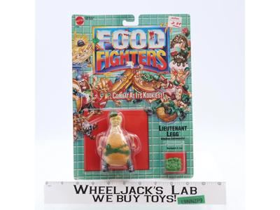 Lieutenant Legg Food Fighters 1988 Mattel Vintage Action Figure NEW MOSC SEALED