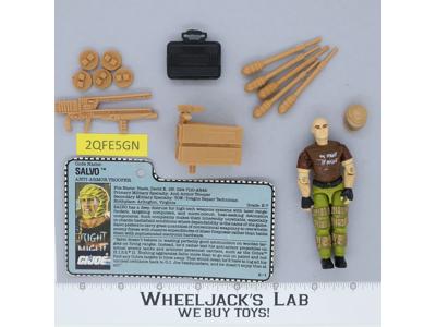 Salvo V1 100% Complete G.I. Joe 1990 Hasbro Vintage Action Figure