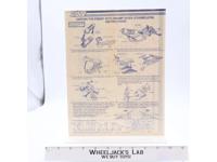 Swamp Skier 1984 ORIGINAL Instructions/ Blueprints G.I. Joe Hasbro Action Figure