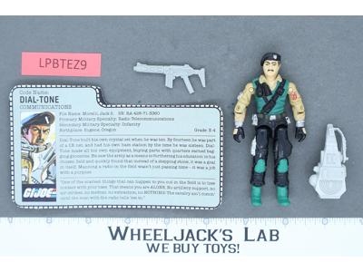 Dial-Tone V1 100% Complete G.I. Joe 1986 Hasbro Vintage Action Figure