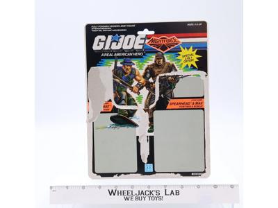 Muskrat & Spearhead Night Force Cardback GI Joe ARAH 1989 Hasbro Vintage