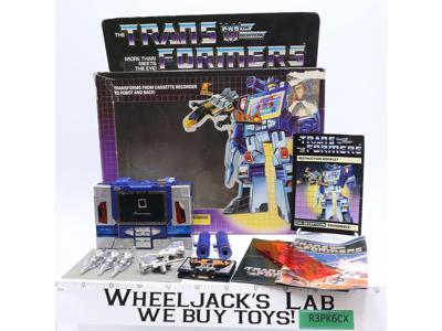 Soundwave & Buzzsaw 100% Complete W/Box 1984 Vintage G1 Transformers