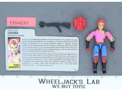 Zarana V1 100% Complete G.I. Joe 1986 Hasbro Vintage Action Figure